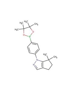 Astatech 6,6-DIMETHYL-1-(4-(4,4,5,5-TETRAMETHYL-1,3,2-DIOXABOROLAN-2-YL)PHENYL)-1,4,5,6-TETRAHYDROCYCLOPENTA[C]PYRAZOLE; 1G; Purity 95%; MDL-MFCD32661